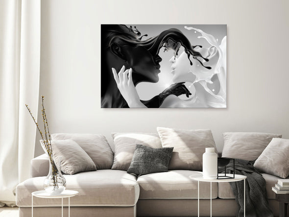 Schilderij - Tender Opposite (1 Part) Wide (Canvas)