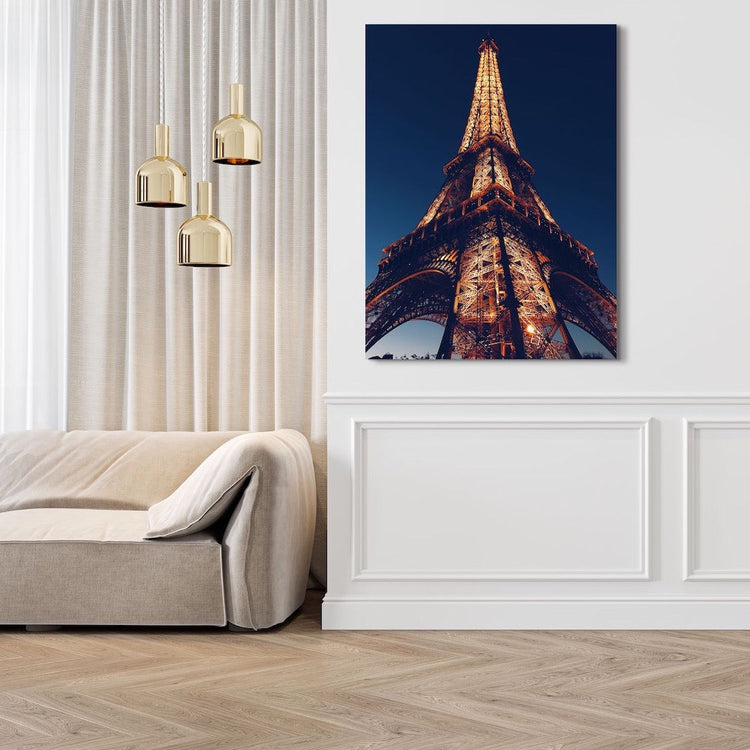 Paris At Night Canvas schilderij