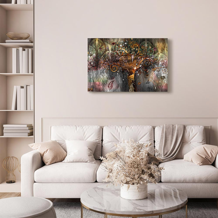 Schilderij - Gold Tree (Canvas)