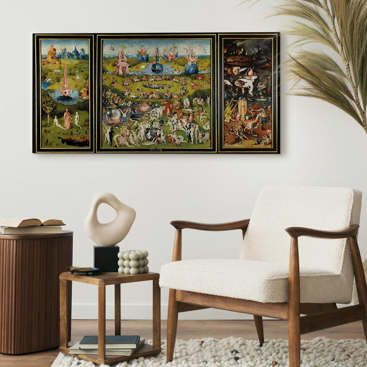 Schilderij - The Garden of Earthly Delights (Canvas)
