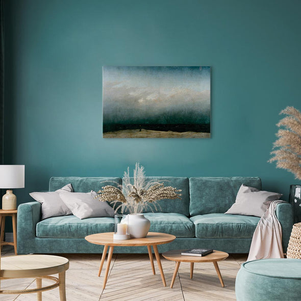 Schilderij - The Monk by the Sea (Canvas)