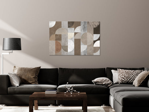 Schilderij - Figures Dance (1 Part) Wide (Canvas)