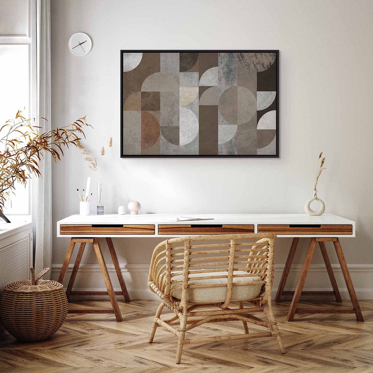 Schilderij - Figures Dance (1 Part) Wide (Canvas)