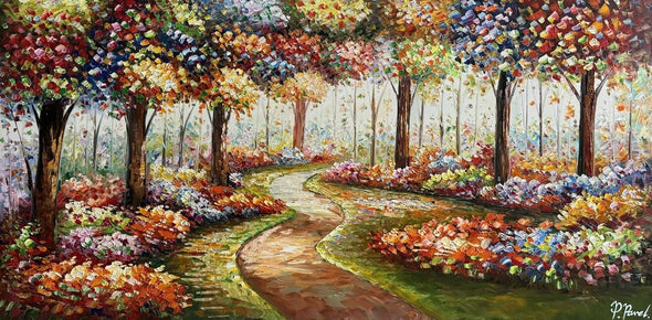 Olieverf schilderij A Quite Place 200 x 100