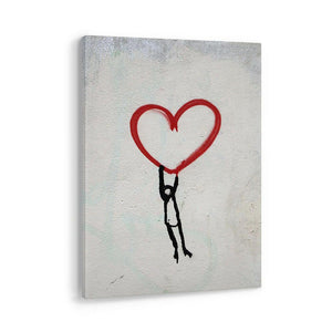 Hang On To Love Canvas schilderij