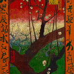 Bloeiende pruimenboomgaard (naar Hiroshige)