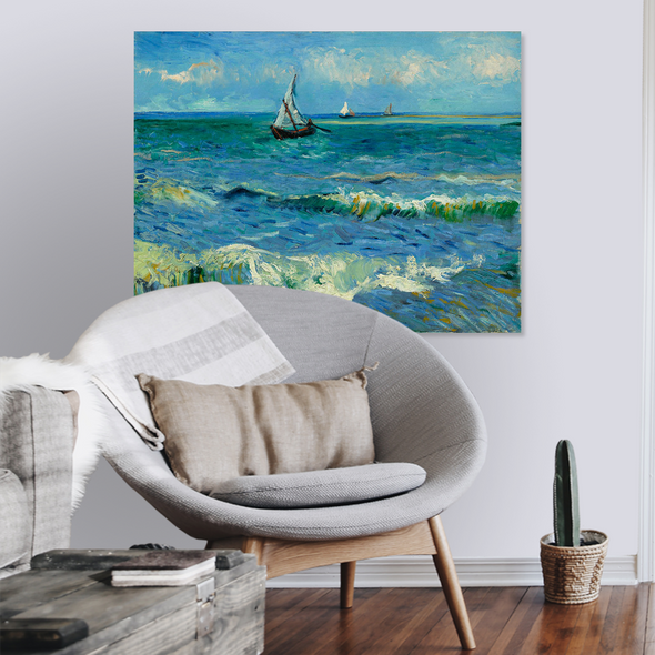 Zeegezicht bij Les Saintes-Maries-de-la-Mer