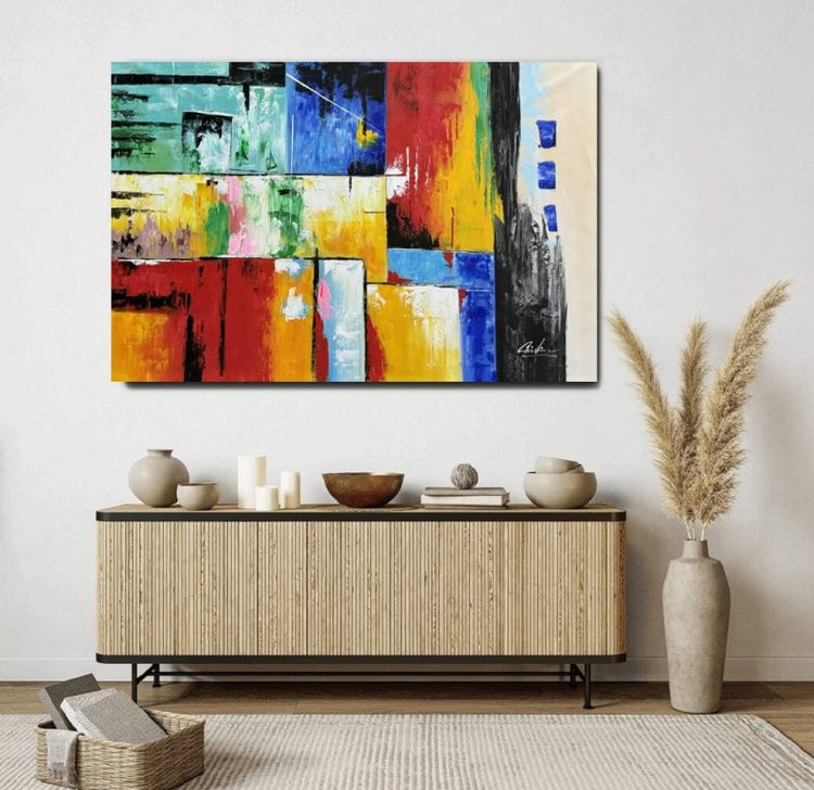 Schilderij - Depend 120x80 (Olieverf)