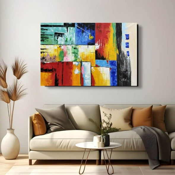 Schilderij - Depend 120x80 (Olieverf)