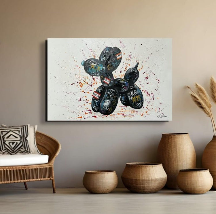 Schilderij - Balloon Dog