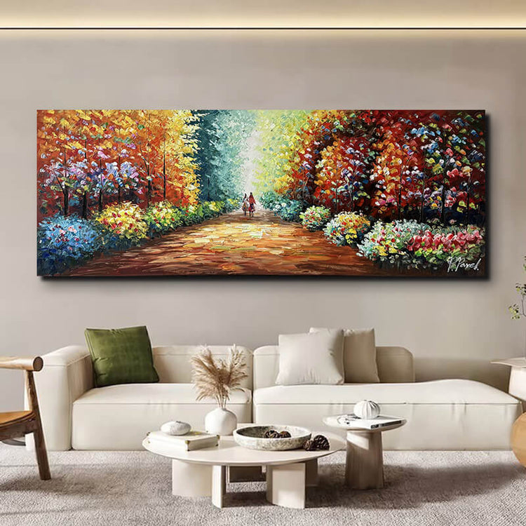 Schilderij - Eternity 160x60 (Olieverf)