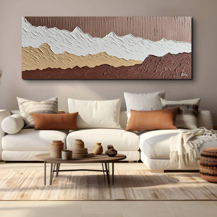 Schilderij - Mountains 160x60 (Olieverf)