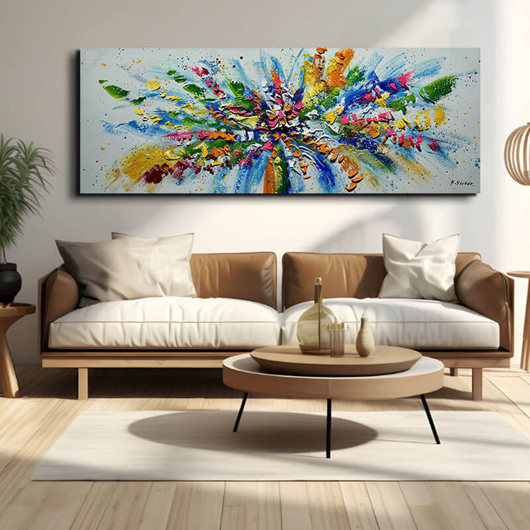 Schilderij - Enjoy 160x60 (Olieverf)