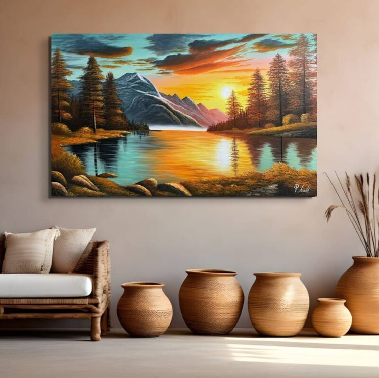 Schilderij - Nature 160x100 (Olieverf)