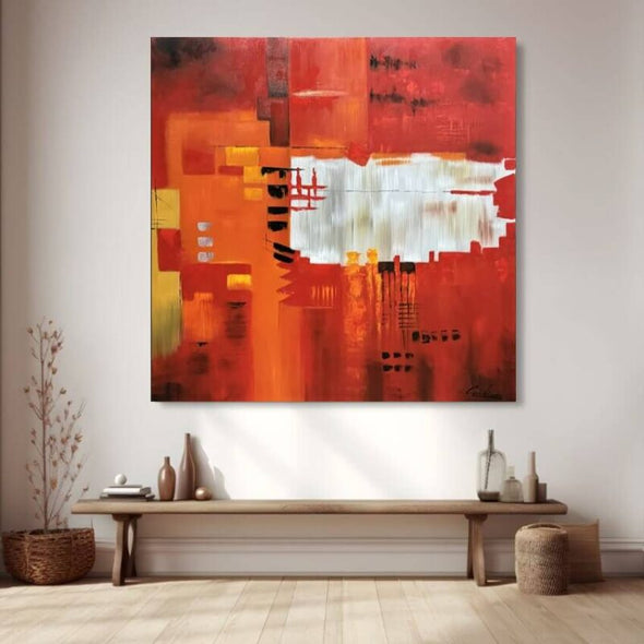 Schilderij - Reality 120x120 (Olieverf)
