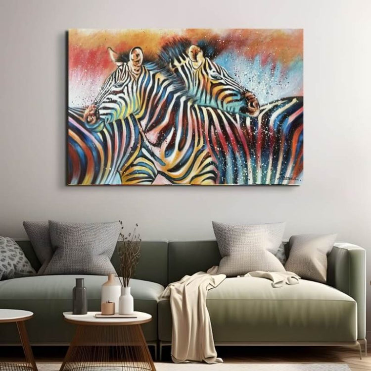 Schilderij - Together 120x80 (Olieverf)