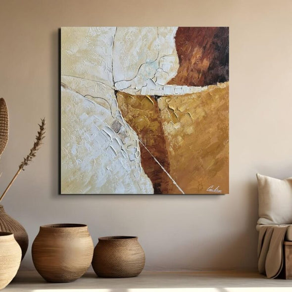 Schilderij - Satellite 120x120 (Olieverf)