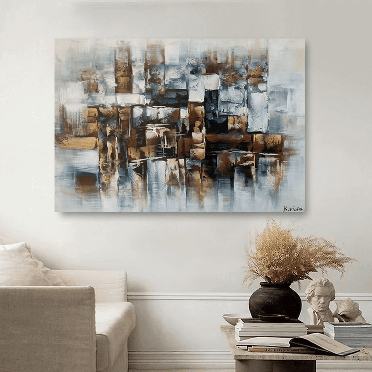 Schilderij - Delighted 120x80 (Olieverf)