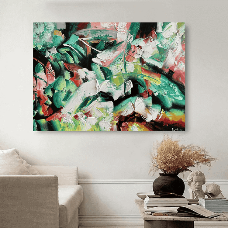 Schilderij - Abstract Senses