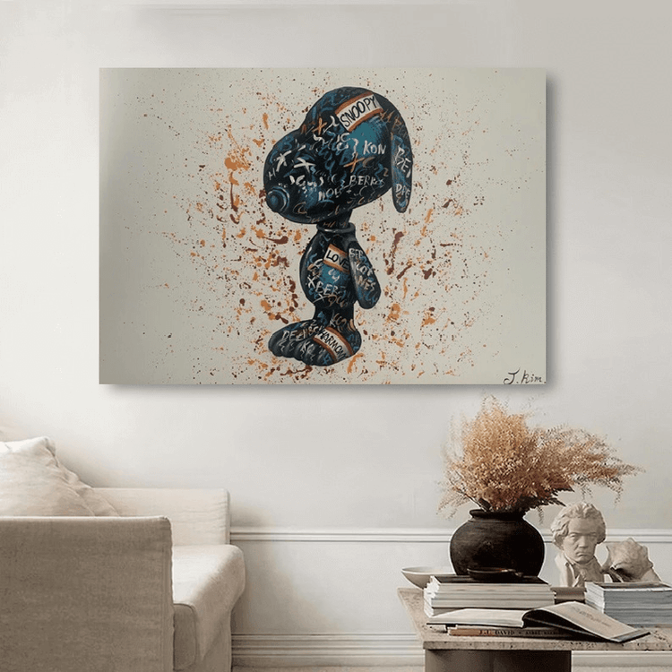 Schilderij - Dog II 120x80 (Olieverf)