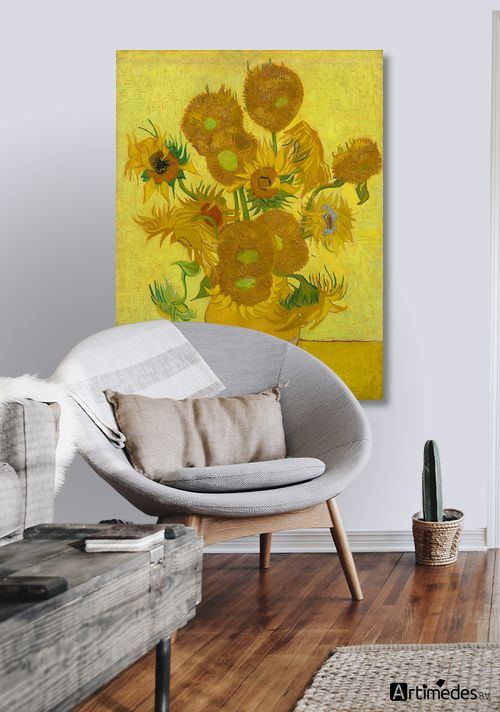 Schilderij Zonnebloemen (Giclée)