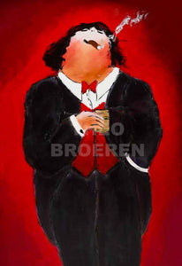 Dikke dames Schilderij Gala 1 (Giclée)