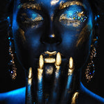 Aluminium schilderij Gold Nails fotokunst
