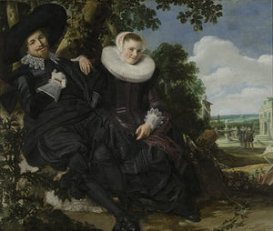 Schilderij Portret van een stel, waarschijnlijk Isaac Abrahamsz Massa en Beatrix van der Laen