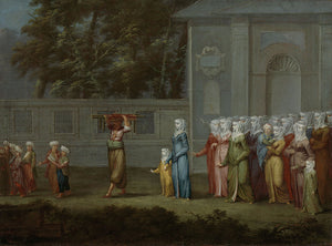 Schilderij De eerste schooldag