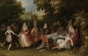 Schilderij De buitenpartij