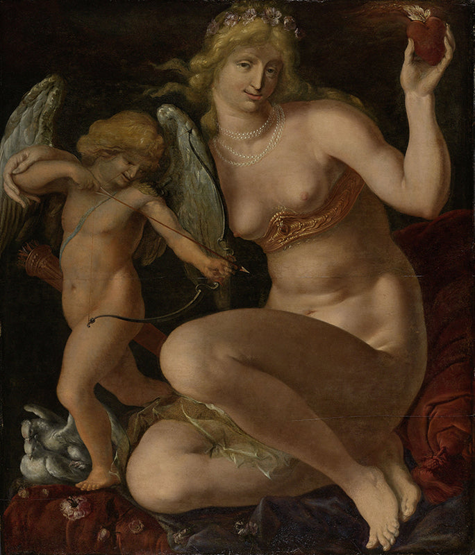 Schilderij Venus en Amor