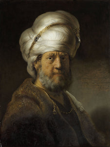 Schilderij Man in oosterse kleding