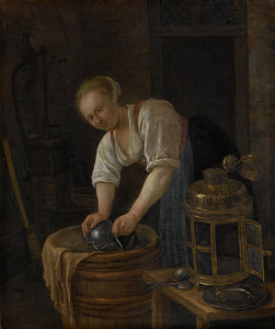 Schilderij De ketelschuurster