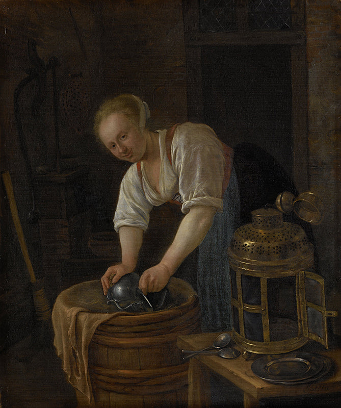 Schilderij De ketelschuurster