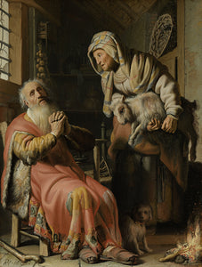 Schilderij Tobit en Anna met het bokje