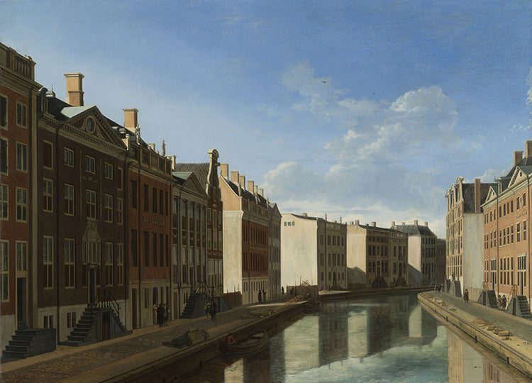 Schilderij Gezicht op de Gouden Bocht in de Herengracht