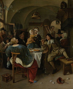 Schilderij Familietafereel