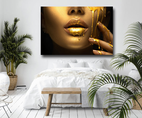 Plexiglas schilderij Tears of Gold