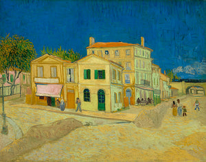 Schilderij Het Gele Huis (De straat)