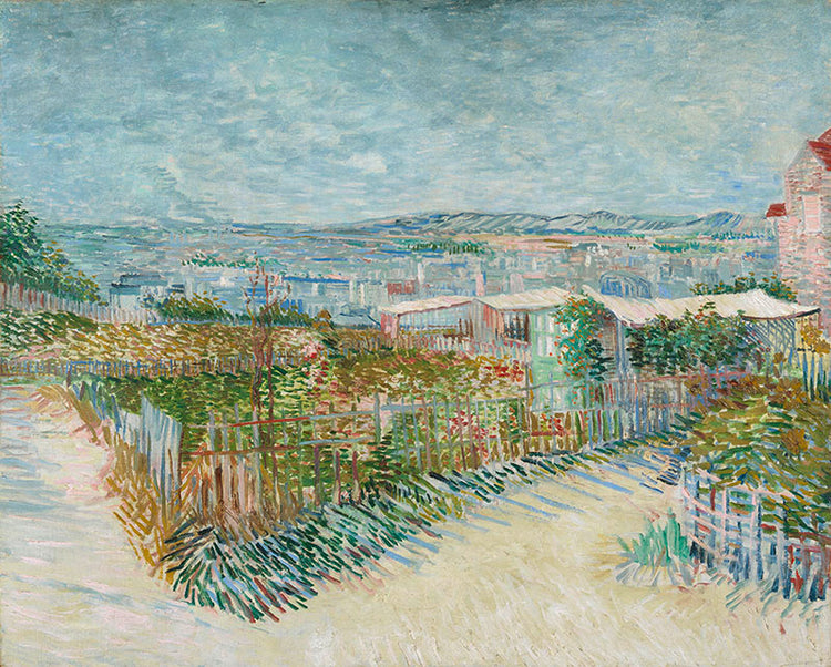 Schilderij Montmartre: achter de Moulin de la Galette