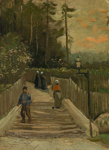 Schilderij Weg te Montmartre