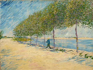 Schilderij Langs de Seine