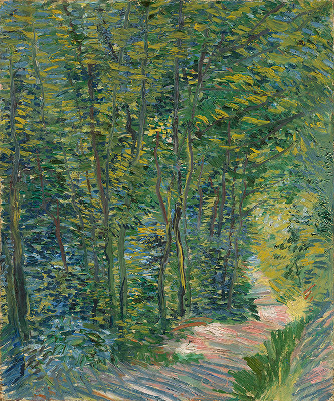 Schilderij Bospad