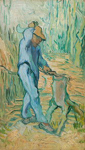 Schilderij De houthakker (naar Millet)