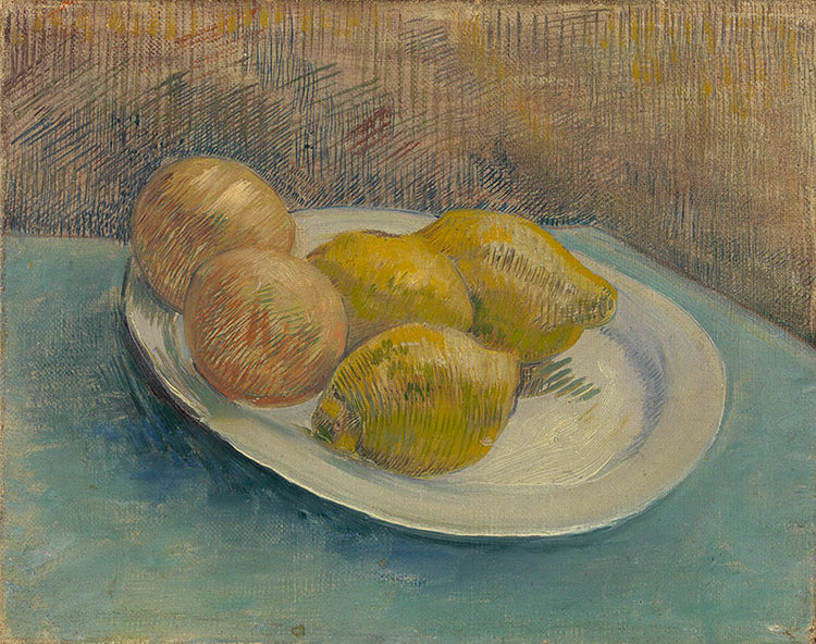 Schilderij Schotel met citrusvruchten