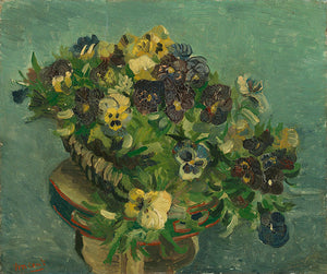 Schilderij Mand met viooltjes