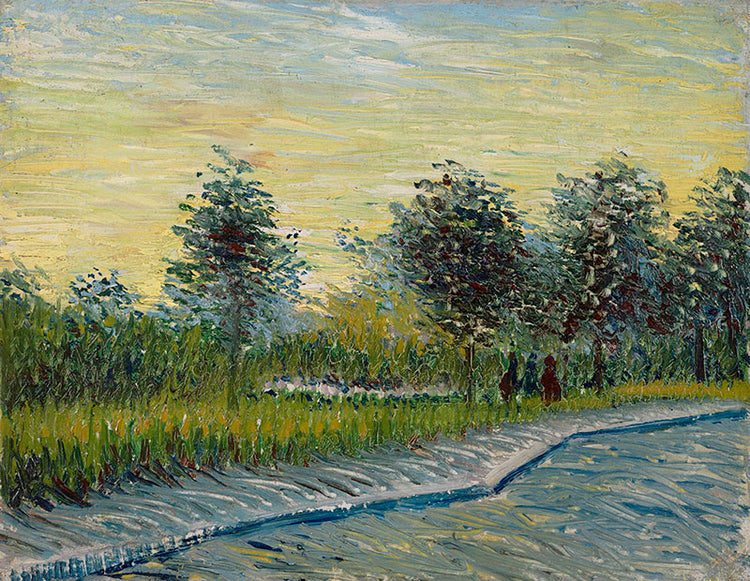 Schilderij Square Saint-Pierre bij zonsondergang