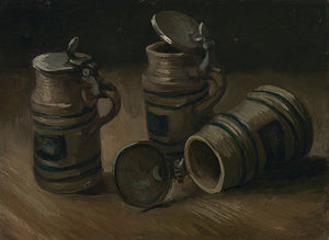 Schilderij Bierpullen
