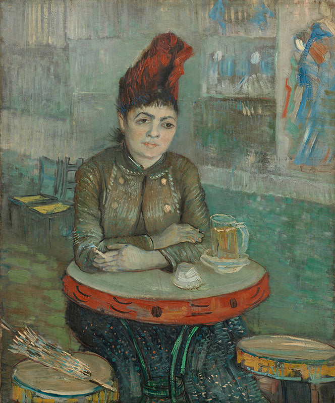 Schilderij In het cafe: Agostina Segatori in Le Tambourin