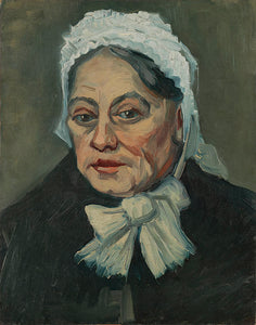 Schilderij Portret van een oude vrouw